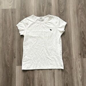 Abercrombie & Fitch White Cotton Tee
